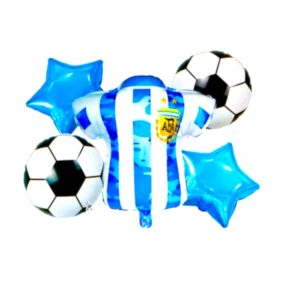 🏆⚽ Bouquet de Globos Futboleros – ¡Camisetas, Escudos y Estrellas para Hinchas de Verdad! 🎈💥