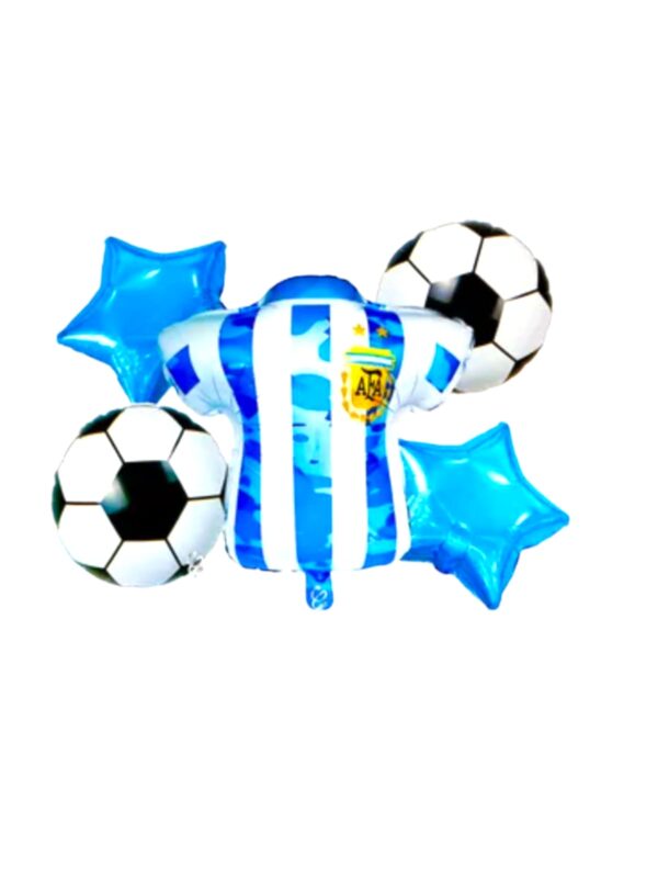🏆⚽ Bouquet de Globos Futboleros – ¡Camisetas, Escudos y Estrellas para Hinchas de Verdad! 🎈💥