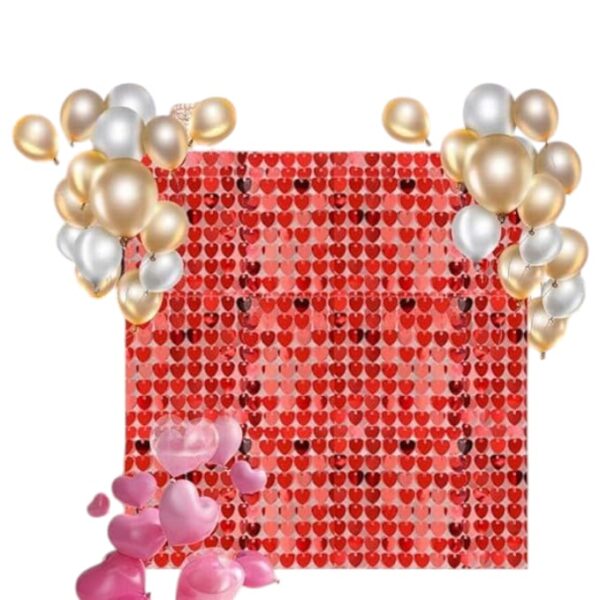 ❤️✨ Panel  Decorativo de Corazones Rojos – ¡Brilla el Amor en Cada Rincón! ✨ - Image 3