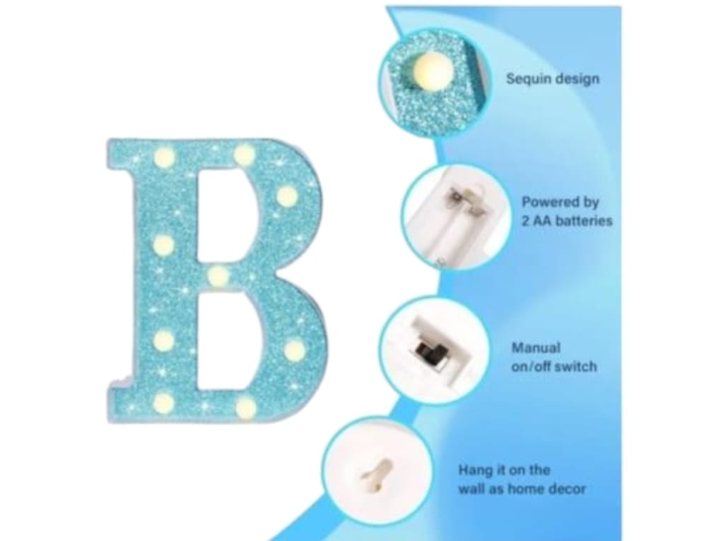 ✨ Letras LED BABY Escarchadas – ¡Brillan con Amor en Cada Celebración! 💖💡 - Image 5