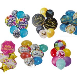 🎉🎈 Bouquet de Cumpleaños 🎂✨ Variedad de Globos para Celebrar 🥳🎁