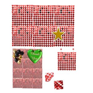 ❤️✨ Panel  Decorativo de Corazones Rojos – ¡Brilla el Amor en Cada Rincón! ✨