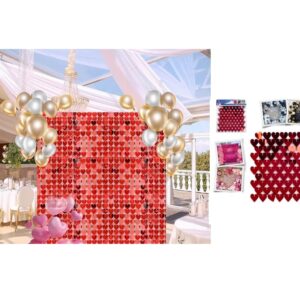 ❤️✨ Panel  Decorativo de Corazones Rojos – ¡Brilla el Amor en Cada Rincón! ✨