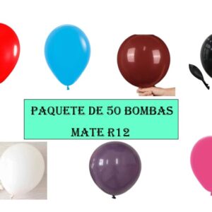 🎉🎈 Paquete De Bombas R12 Mate X50unid Decoraciones Increíbles 🎈🎉