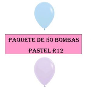 🌸🎈 Paquete De Bombas R12 Pastel Mate X50unid 🎈🌸