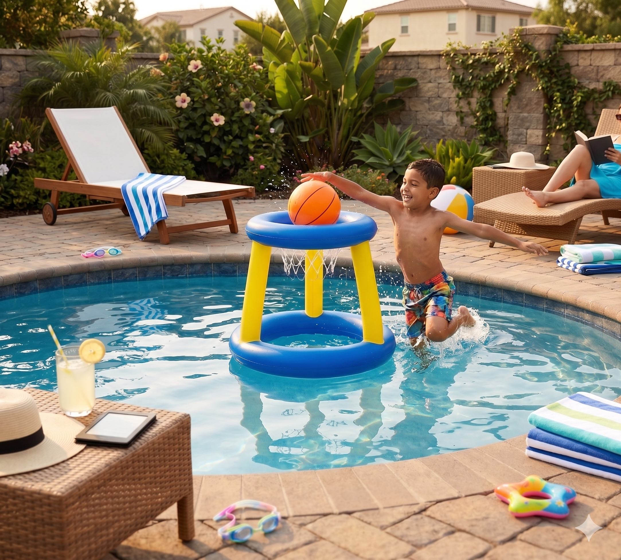 🏀✨ ¡Canasta Inflable de baloncesto + con Balón! Diversión Asegurada 🎯🧒👶 - Image 2