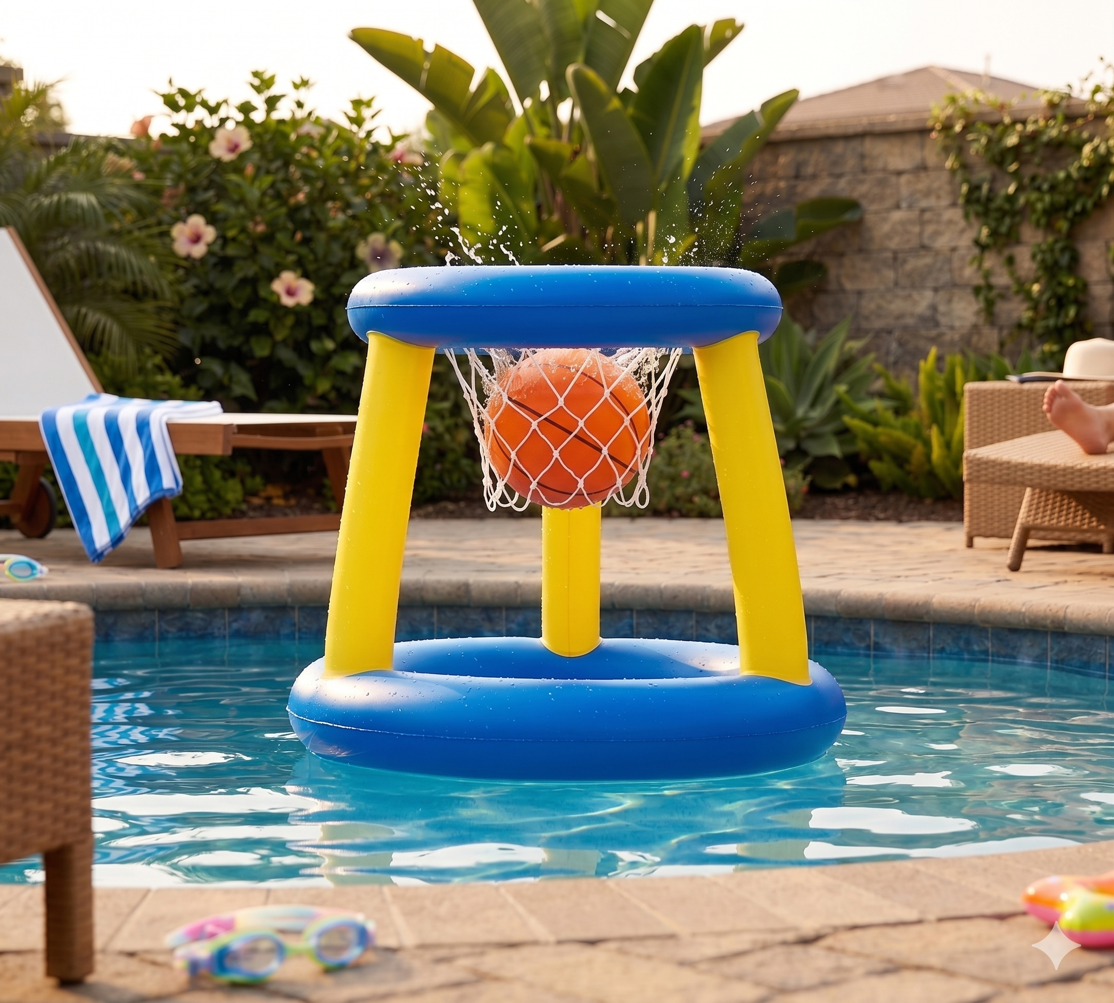 🏀✨ ¡Canasta Inflable de baloncesto + con Balón! Diversión Asegurada 🎯🧒👶