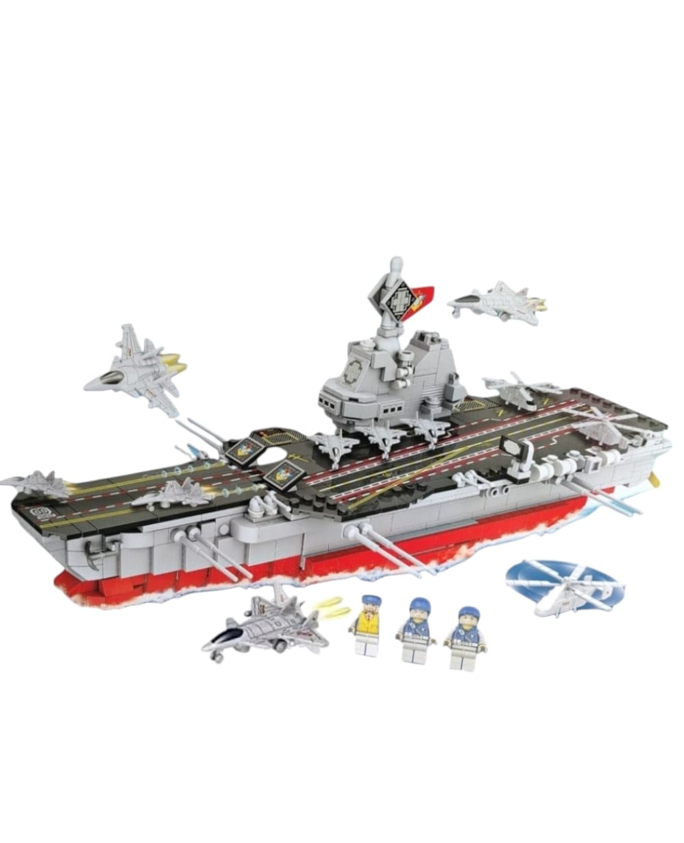 🧱🚢 Bloques De Construcción Portaaviones 🛠️✈️