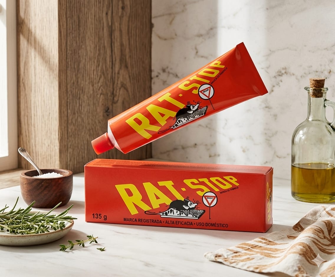 🧪🐭 Pegamento Rat-Stop Súper Efectivo 135g – 🪤 Trampa Segura y Potente 💥