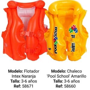 Intex Chaleco Inflable Pileta Rio Mar 58660 Para Niños