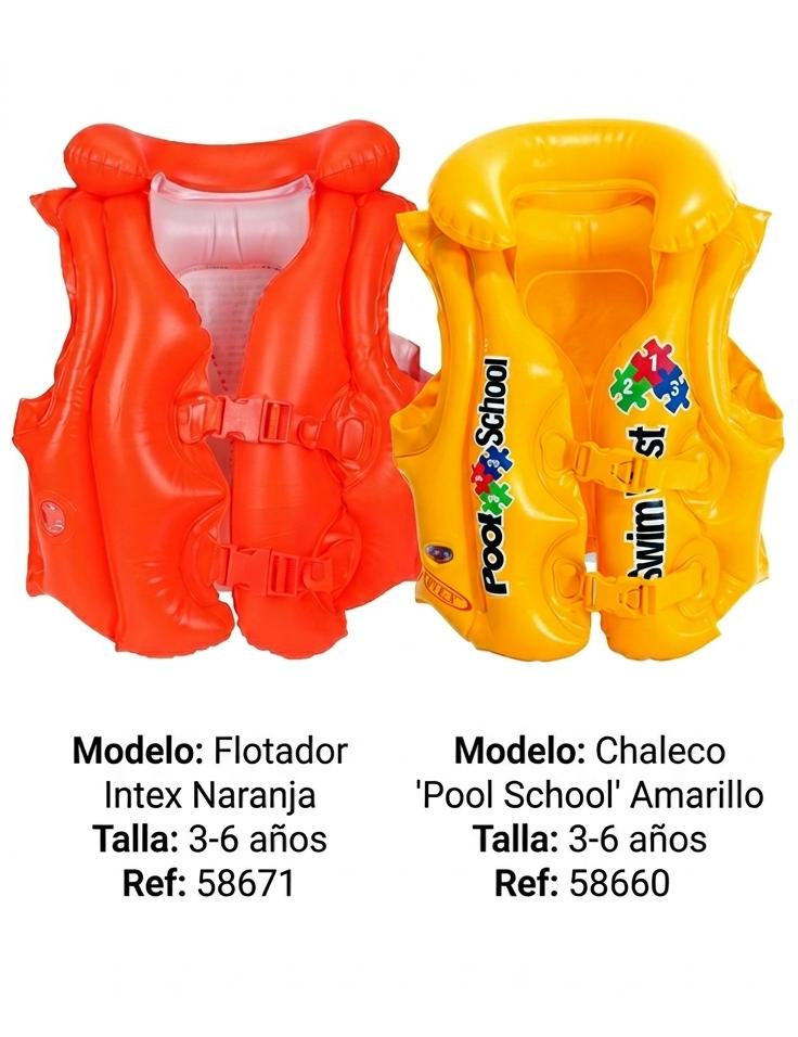 Intex Chaleco Inflable Pileta Rio Mar 58660 Para Niños