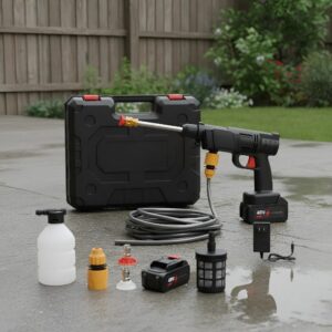 🔧💦 Hidrolavadora Portátil Recargable con Doble Batería 🔋✨ ¡Limpieza Potente Donde Quieras!