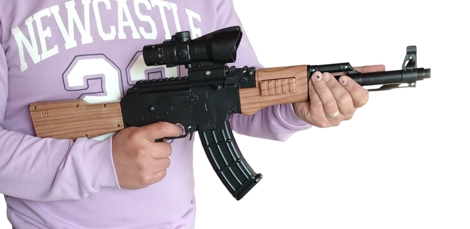 Rifle de Juguete 🔫 con Mira Realista 🔍 y Bolitas Hidrogel M18-1 💦 - Image 5