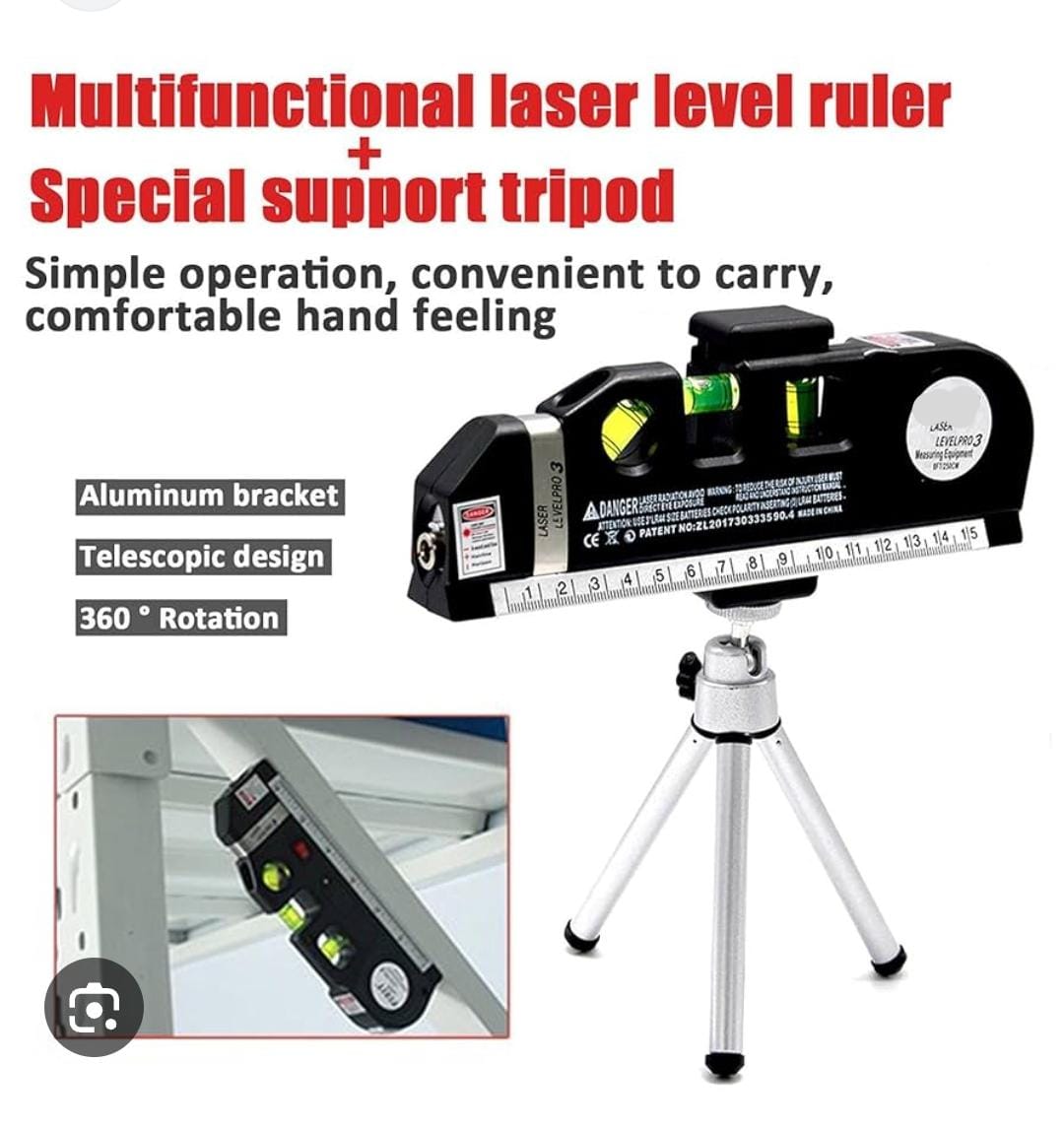 📏🔴 Nivel Láser Con Trípode Y Cinta Métrica 🔴📏 - Image 9