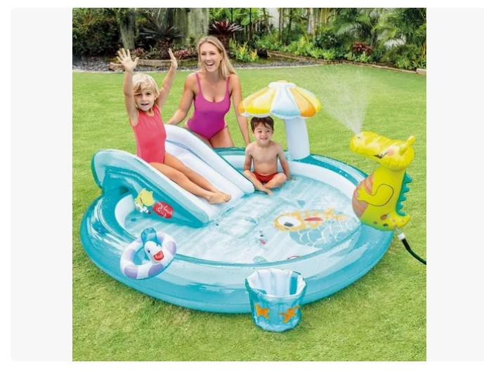 🐊💦Centro Actividades Piscina Inflable Agua Cocodrilo Intex 🐊💦