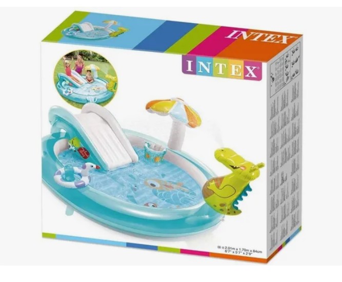 🐊💦Centro Actividades Piscina Inflable Agua Cocodrilo Intex 🐊💦 - Image 5
