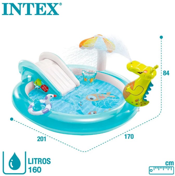 🐊💦Centro Actividades Piscina Inflable Agua Cocodrilo Intex 🐊💦 - Image 7