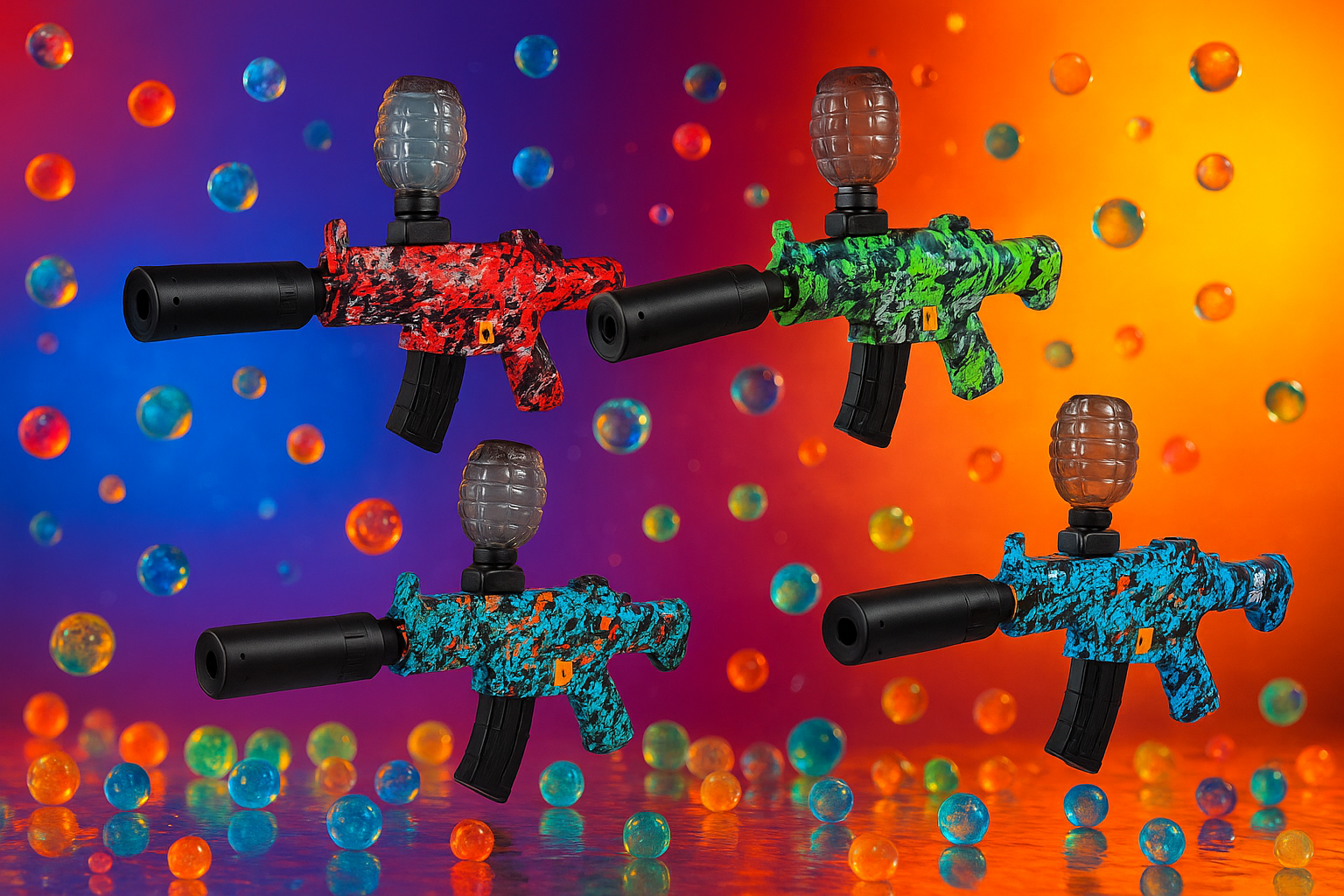 💥✨ Pistola Hidrogel Recargable Con Efecto Humo + Luces 💡💨