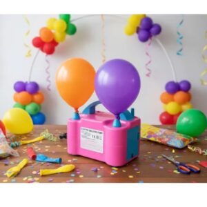 🎈⚡ Inflador Eléctrico De Globos Portátil Con Boquillas Múltiple 🎊✨