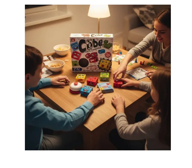 🎲 Juego De Mesa Cube Face Change – Caras Divertidas 😂👀