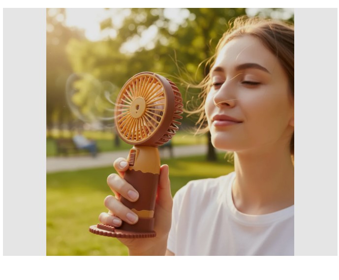 🌬️ Mini Ventilador Portátil Capi Color Café 🐻 - Image 5