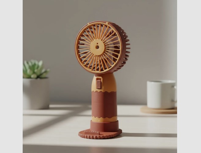 🌬️ Mini Ventilador Portátil Capi Color Café 🐻 - Image 2