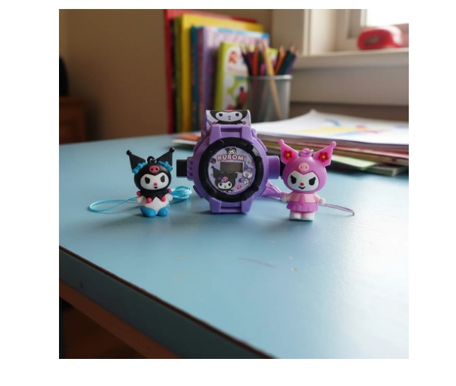 ✨ Reloj Infantil Digital con Proyector + Llaveros Decorativos ⏰ - Image 3