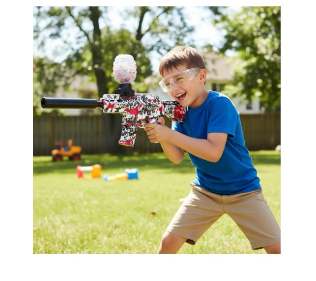 🔫💦 Lanzador Hidrogel Recargable Grafiti M416 ⚡🎯 - Image 2