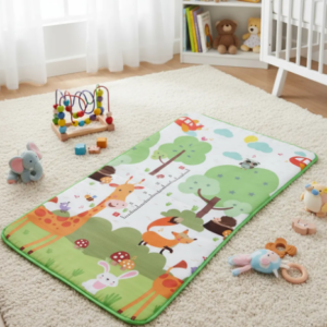 🌳🦒 Tapete Didáctico Infantil Antigolpes – Exploradores del Bosque 🌈🧸