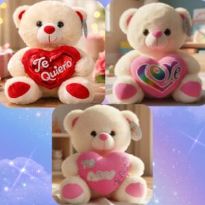 Peluche Oso Suave Y Tierno Con Corazón