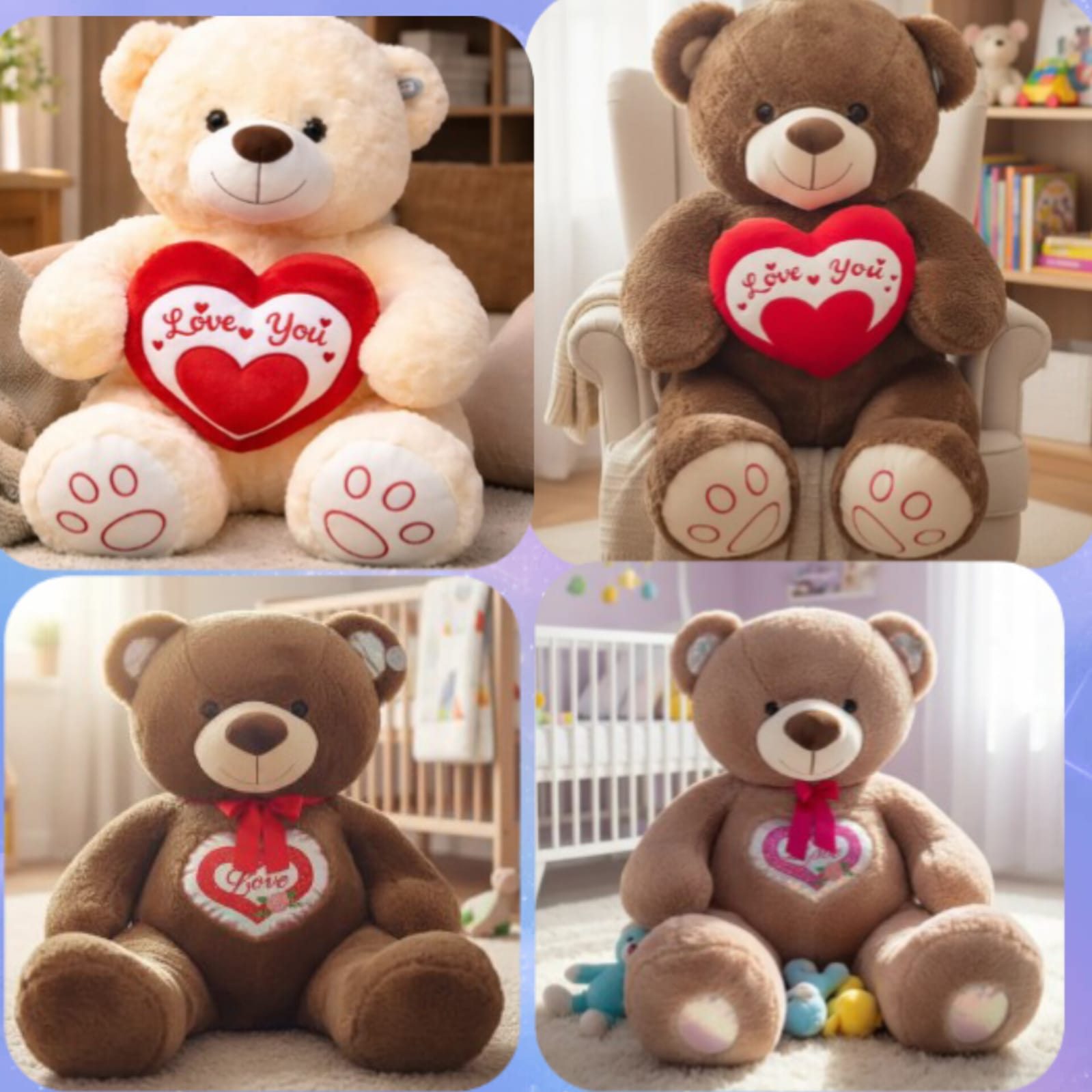Oso De Peluche Gigante Con Corazón