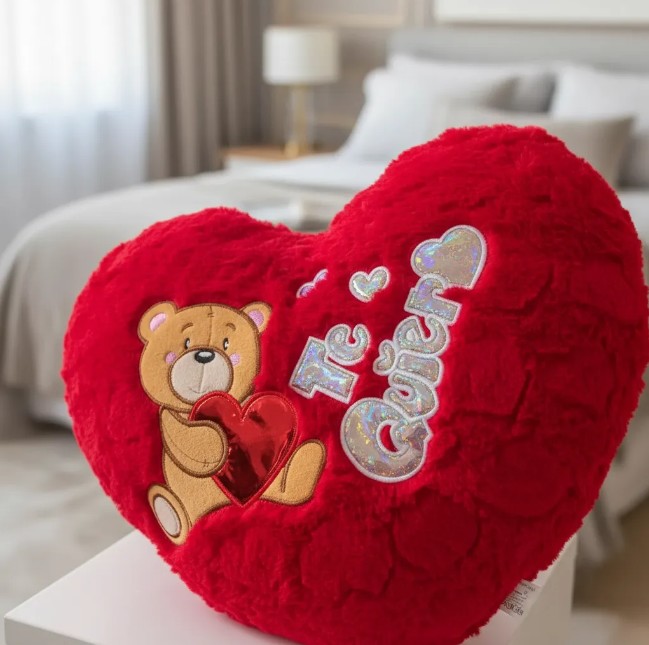 Cojín Corazón Peluche Te Quiero Decorativo - Image 8