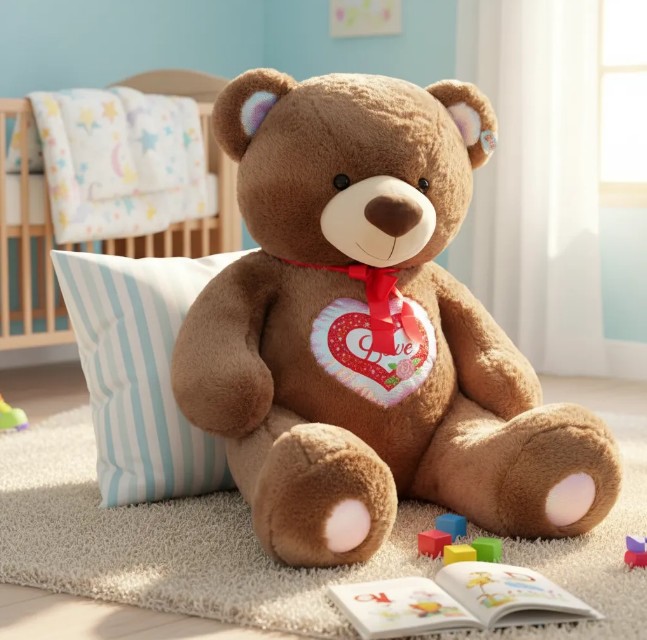 Oso De Peluche Gigante Con Corazón - Image 5