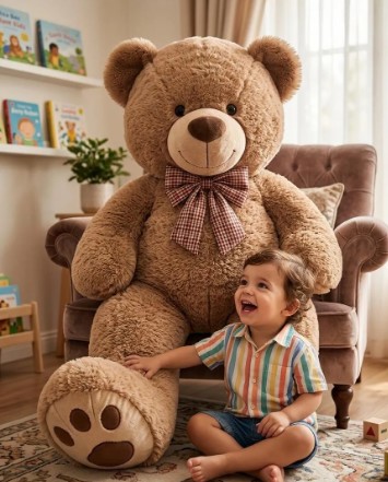 Oso De Peluche Extra Gigante Con Corbatín - Image 4