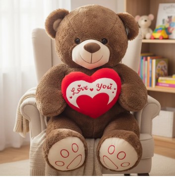 Oso De Peluche Gigante Con Corazón - Image 9