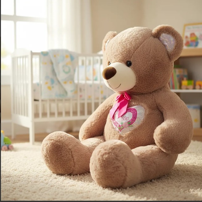 Oso De Peluche Gigante Con Corazón - Image 2