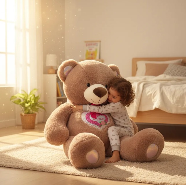 Oso De Peluche Gigante Con Corazón - Image 3