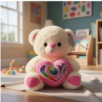Peluche Oso Suave Y Tierno Con Corazón - Image 14