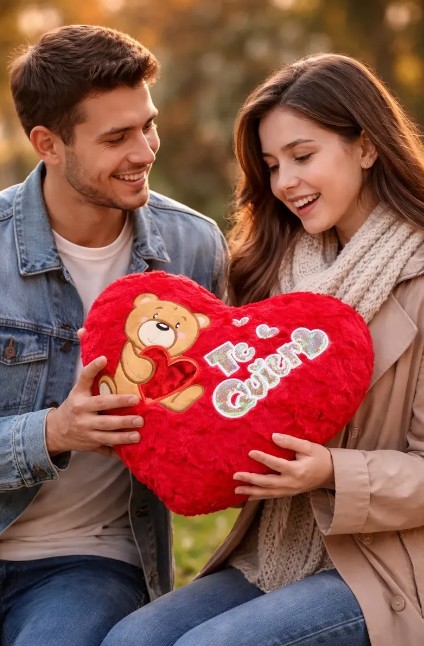 Cojín Corazón Peluche Te Quiero Decorativo - Image 3