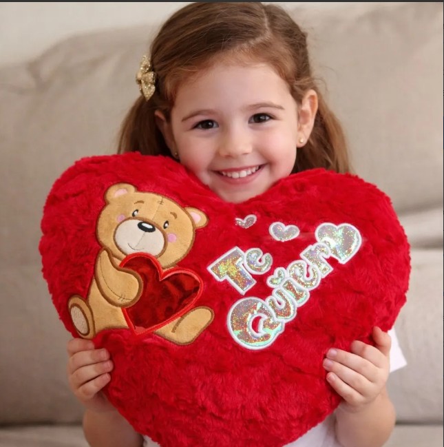Cojín Corazón Peluche Te Quiero Decorativo - Image 2