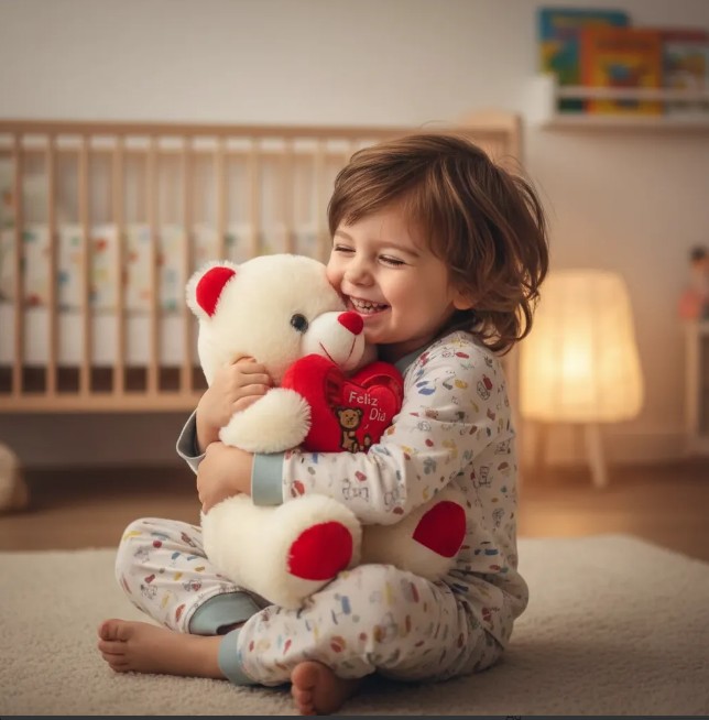 Ositos De Peluche 19cm Con Corazón Feliz Dia - Image 3