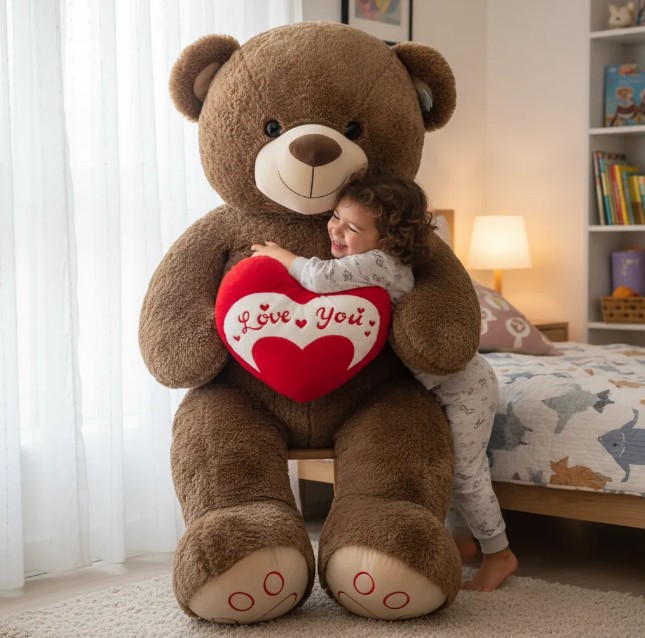 Oso De Peluche Gigante Con Corazón - Image 6