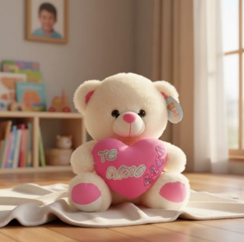 Peluche Oso Suave Y Tierno Con Corazón - Image 10