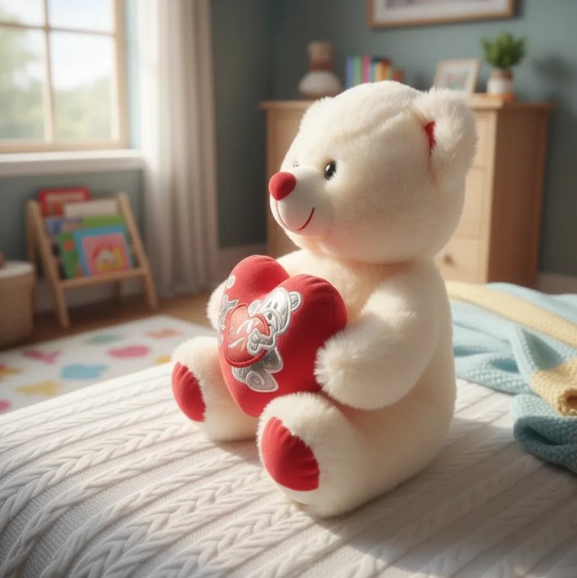 Peluche Oso Suave Y Tierno Con Corazón - Image 5