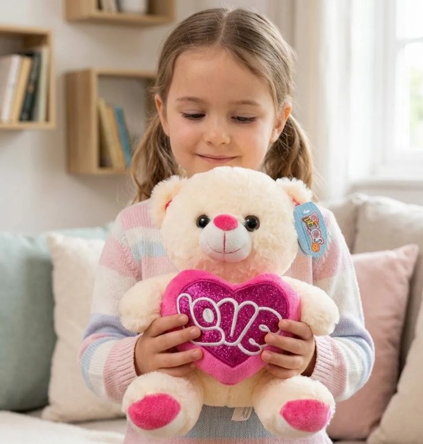Peluche Oso Suave Y Tierno Con Corazón - Image 9