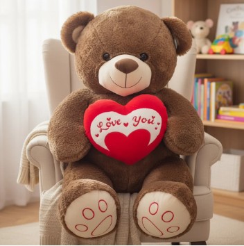 Oso De Peluche Gigante Con Corazón - Image 8