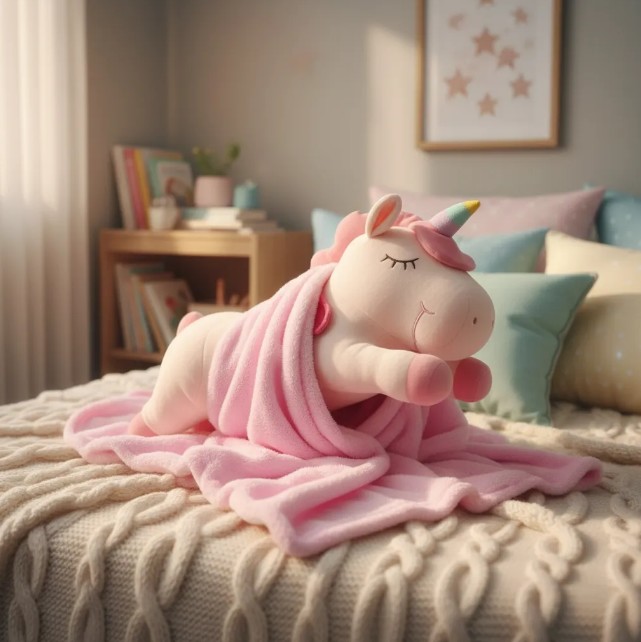 Peluche + Cobija Súper Suave 🧸 Unicornio, Panda y Aguacate ¡El Regalo Perfecto! - Image 7