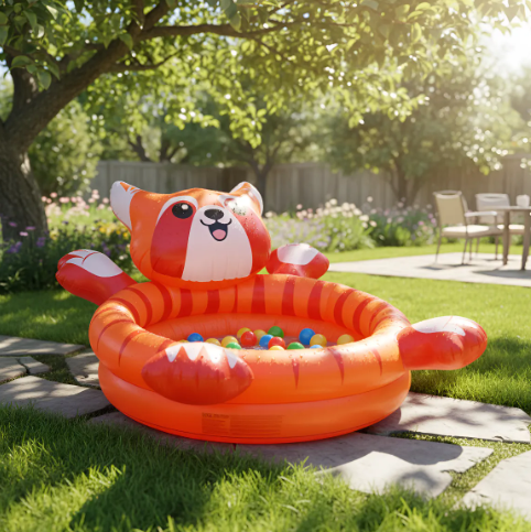 🐼🎈 Piscina de Pelotas Inflable Panda con Piso Acolchado – Área de Juego Infantil 👶✨ - Image 2