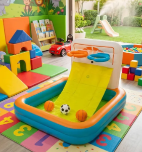 ⚽🏀🎈 Centro de Juego Inflable Fútbol + Baloncesto Bestway 52728 (Uso en Seco) 👶✨