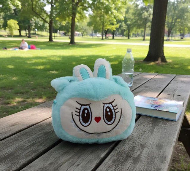 Bolso Cartera De Peluche En Diferentes Colores - Image 9
